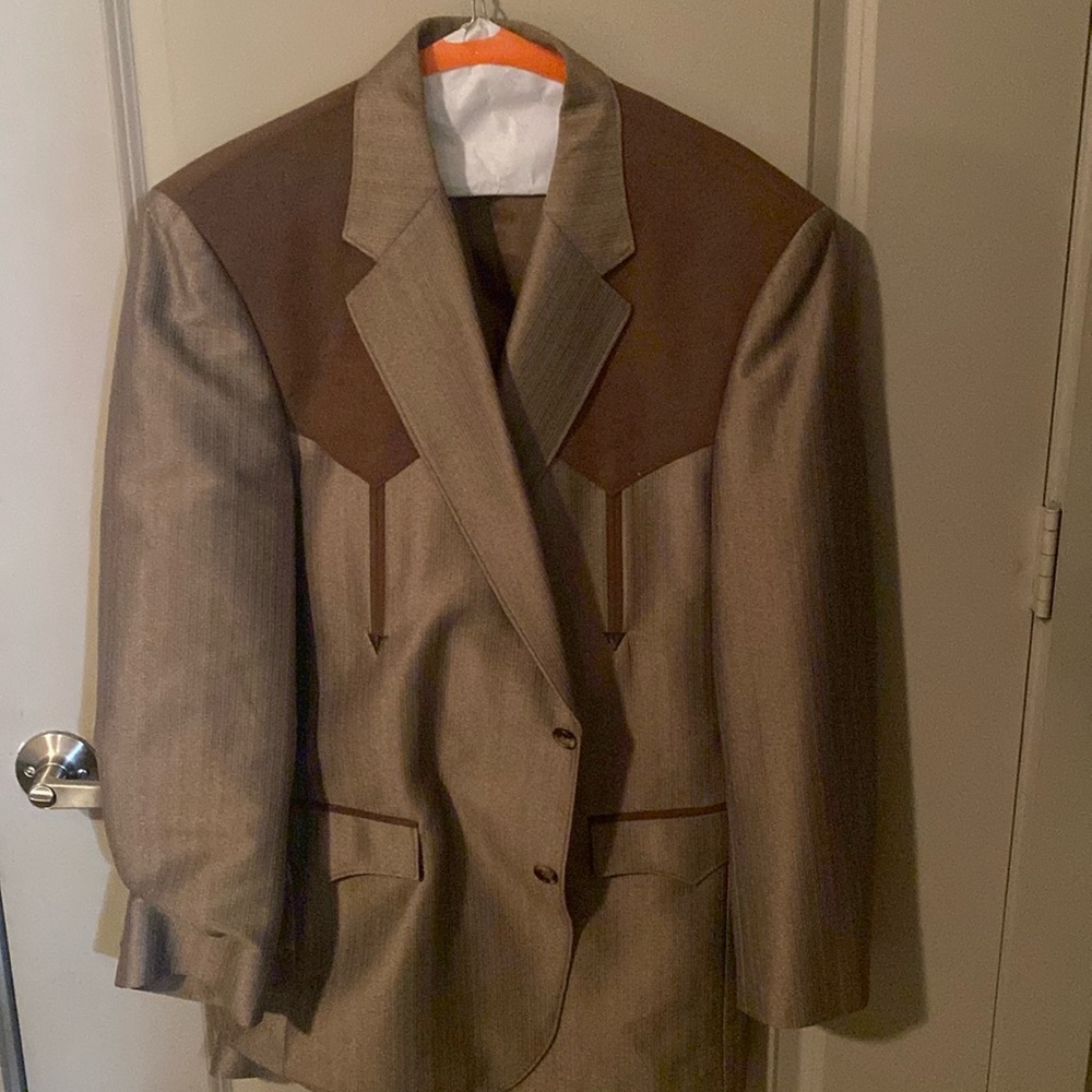 Vintage Circle S western wear gabardine blazer/sport coat